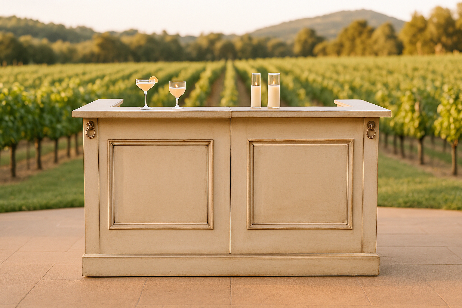 Cream Double Door Bar